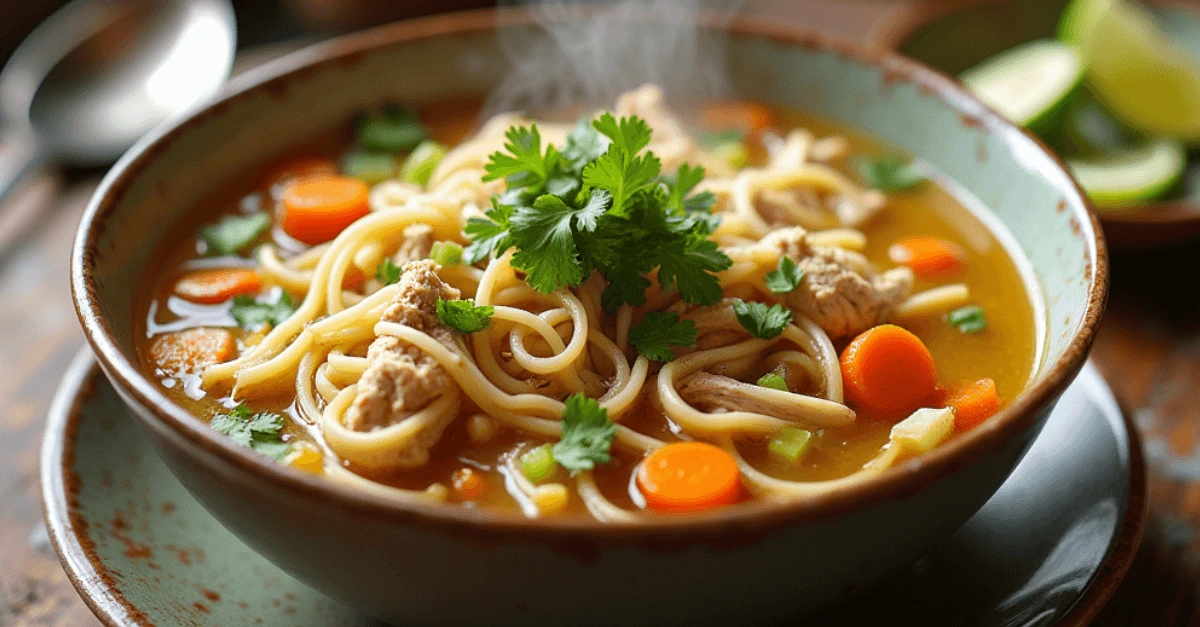 Sopa de Pollo con Fideos