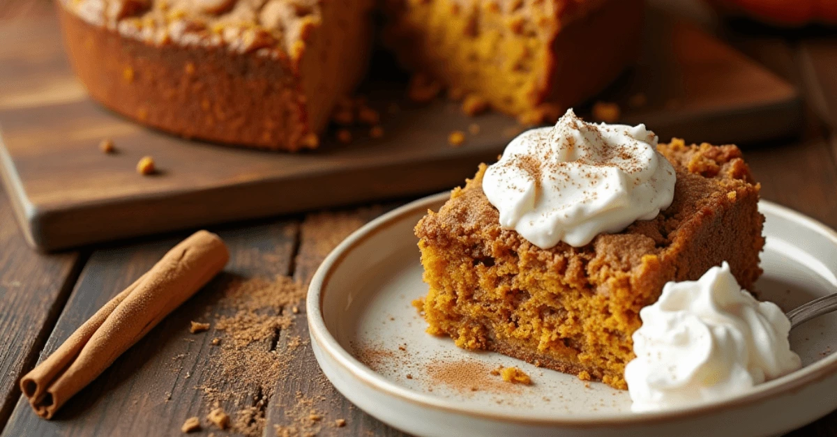 Pumpkin Dump Cake with Spice Cake Mix